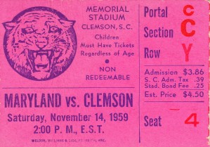 1959_College_Football_Clemson vs. Maryland_Memorial Stadium_Row Y